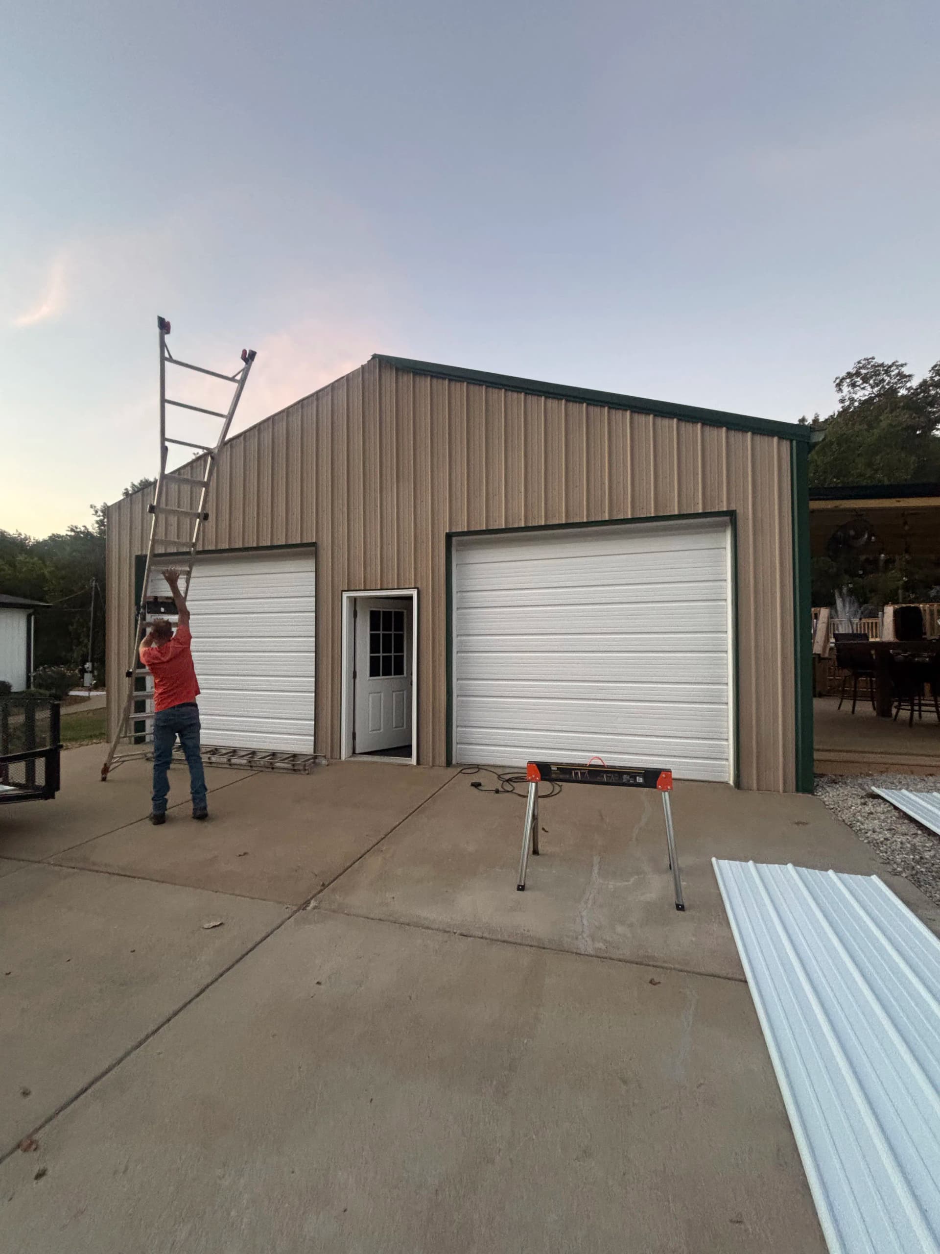 Gallery photos for Shop Gets a Full Metal Siding Overhaul - White, Black Trim, Black Roof: Image #7