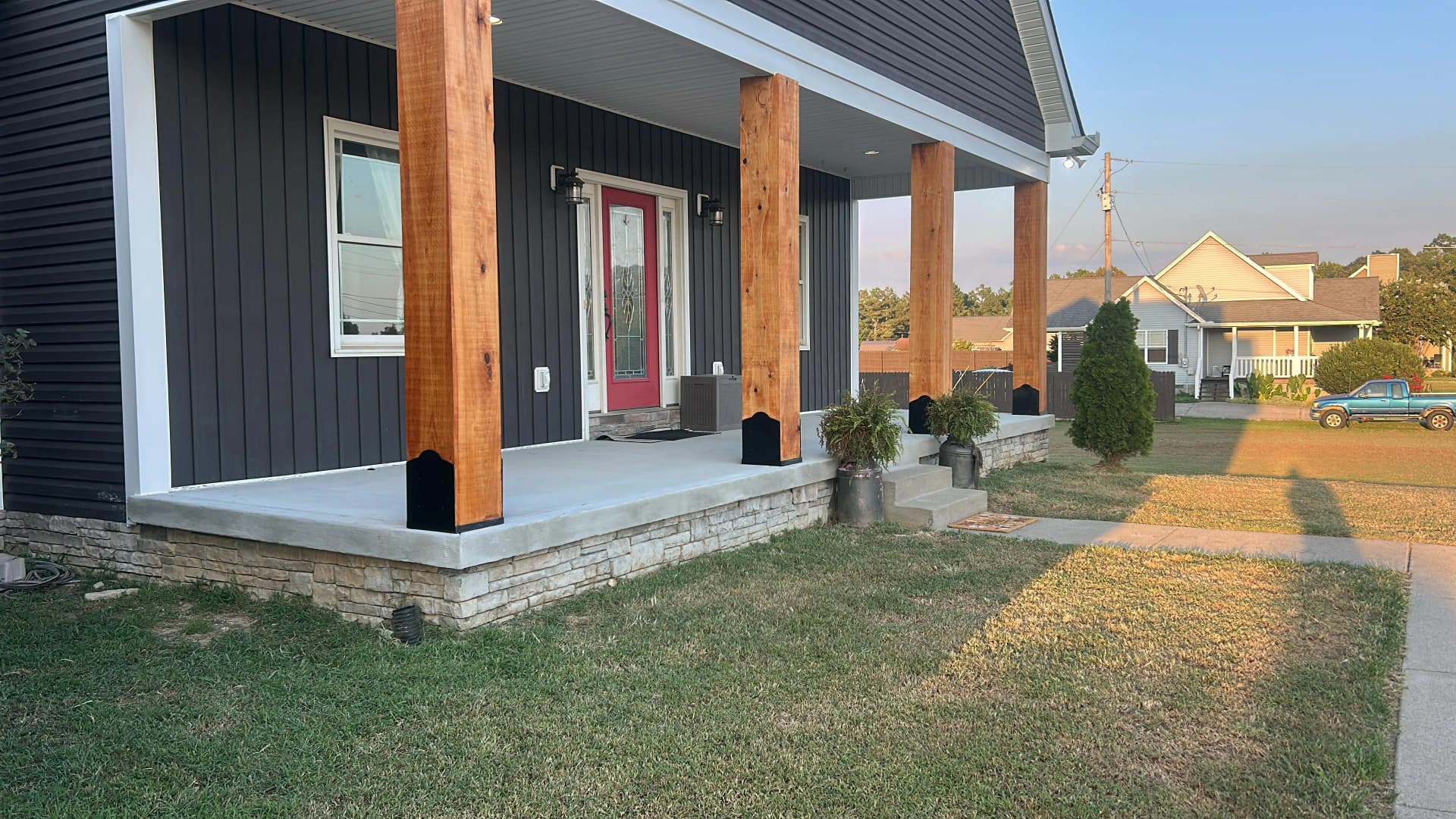 Gallery photos for Front Porch Overhaul with Solid 12x12 Posts and Custom Siding: Image #8