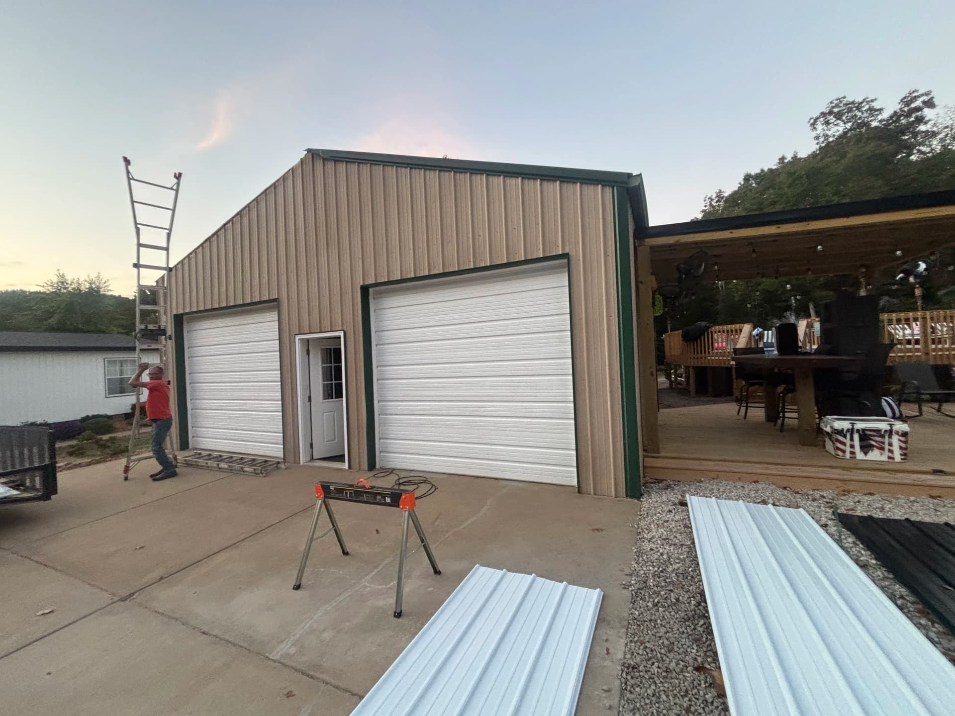 Gallery photos for Shop Gets a Full Metal Siding Overhaul - White, Black Trim, Black Roof: Image #6