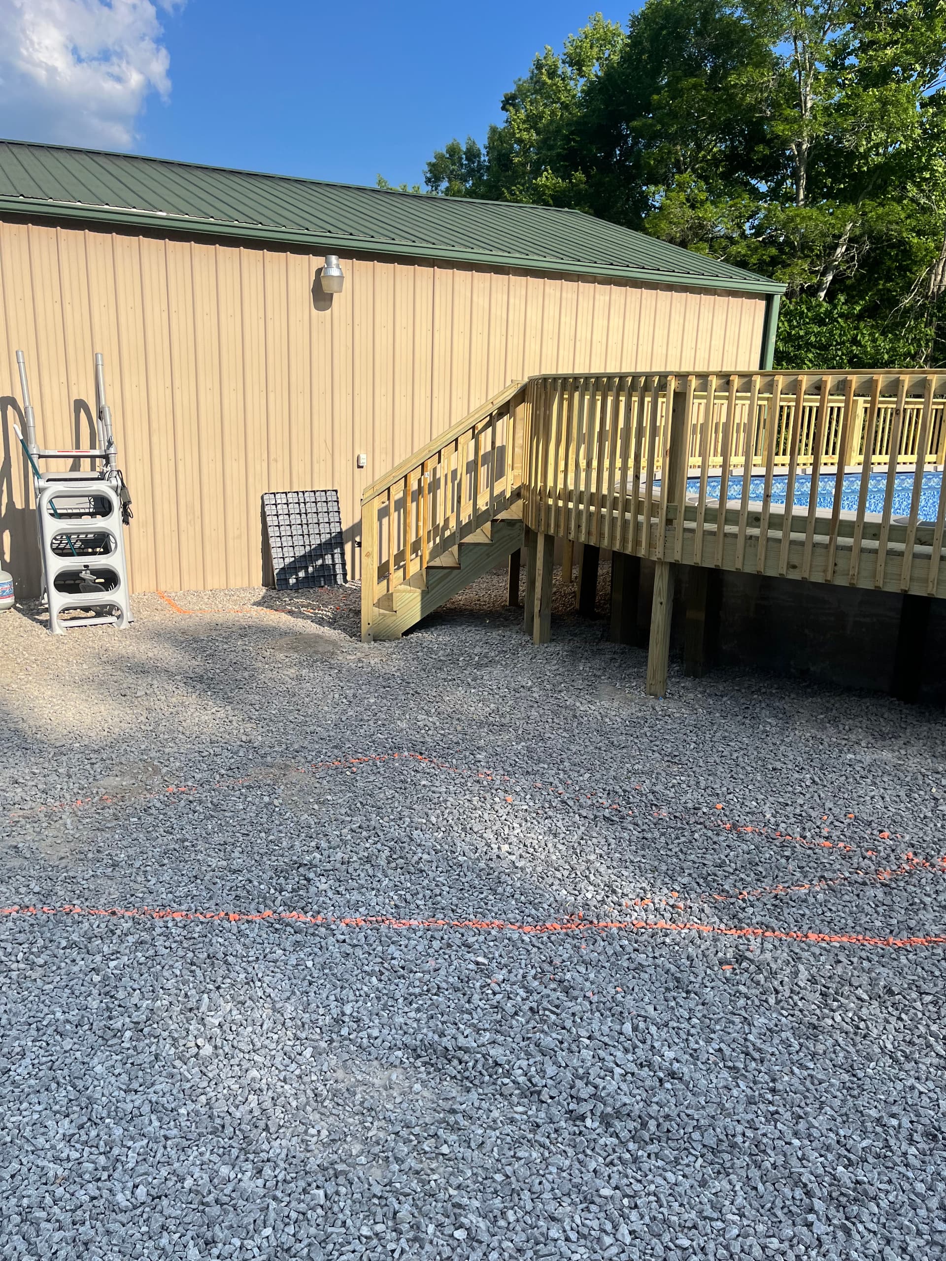 Gallery photos for Above Ground Pool Gets a Full Wrap-Around Deck Build: Image #6