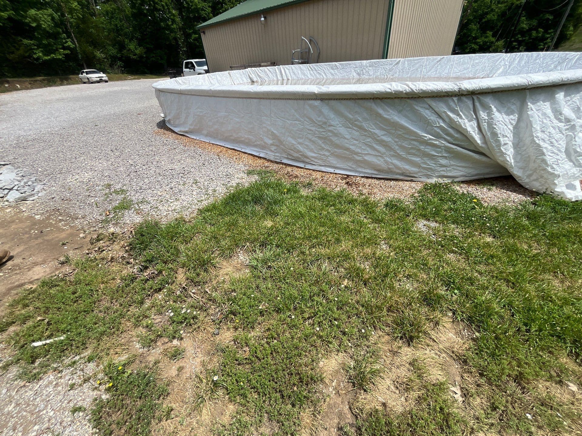 Above Ground Pool Gets a Full Wrap-Around Deck Build image