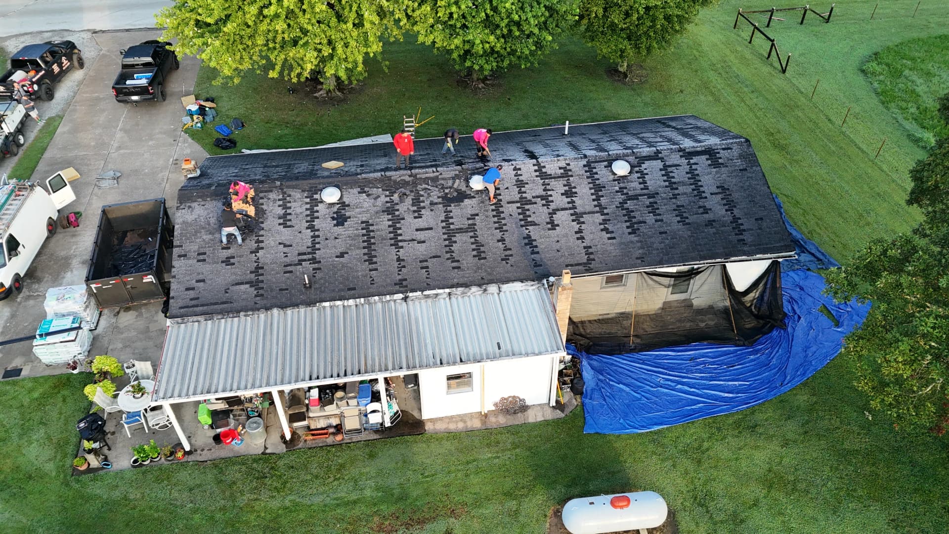 Gallery photos for Full Roof Replacement with Malarkey Highlander in Brilliant Black: Image #4