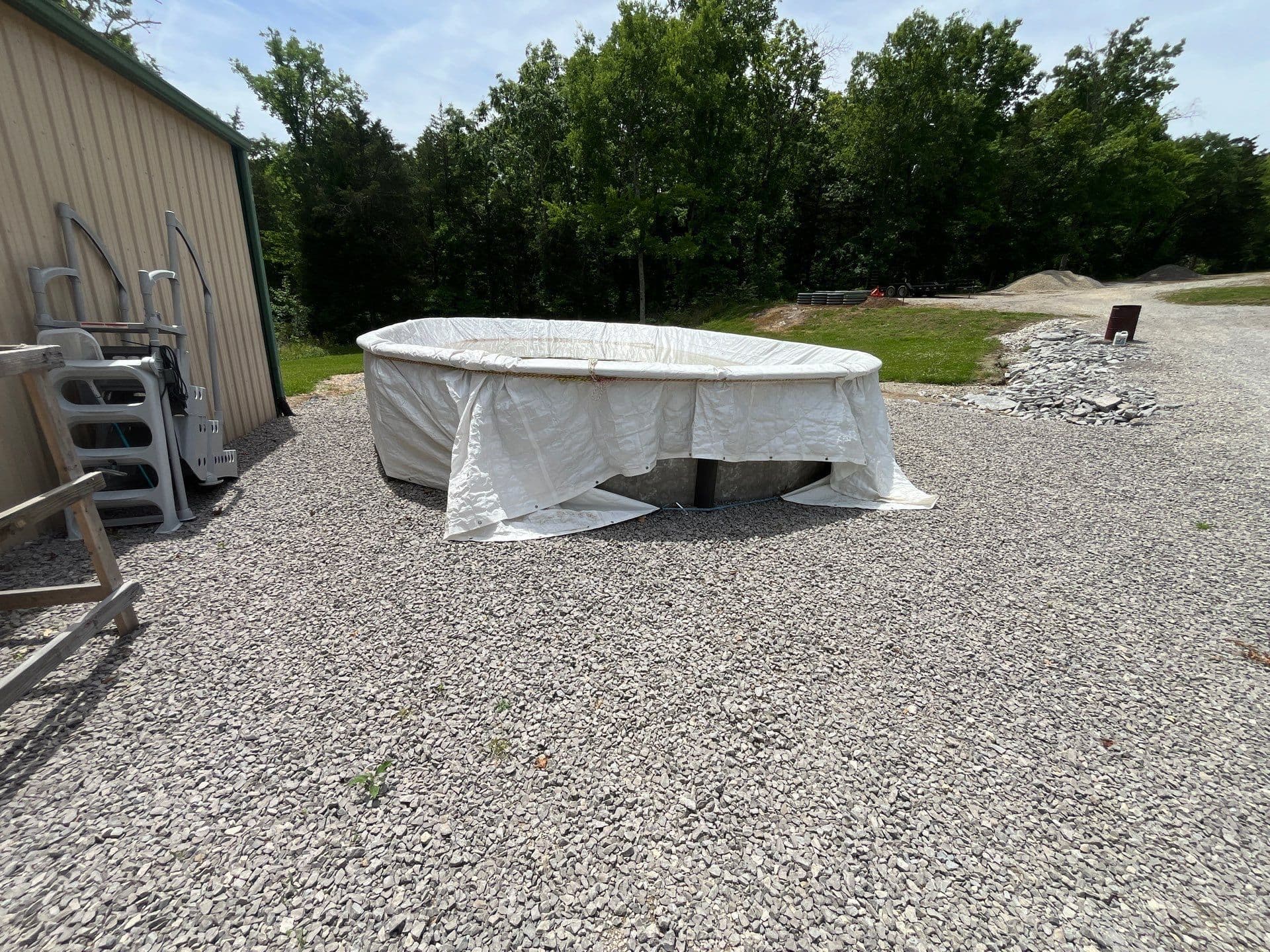 Gallery photos for Above Ground Pool Gets a Full Wrap-Around Deck Build: Image #2